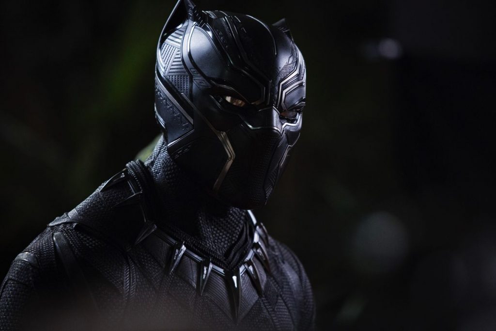 Black Panther, a man in a costume