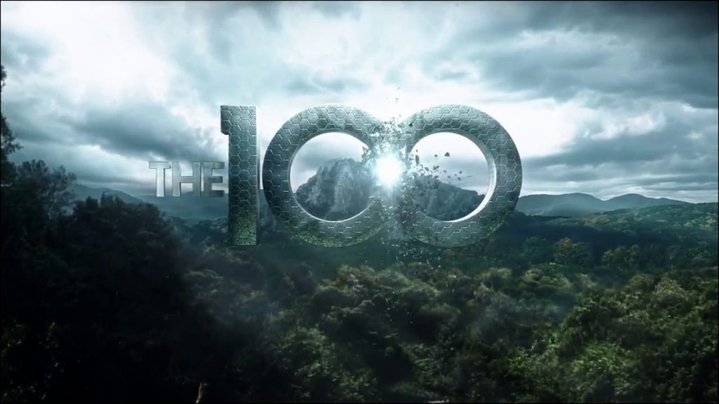 The 100, number one hundred in front of the forest and the mountain