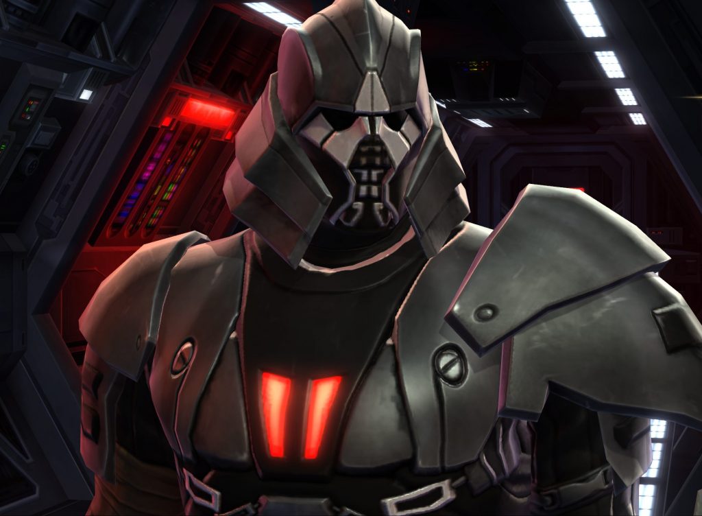most powerful sith in Star Wars, a man with a helmet