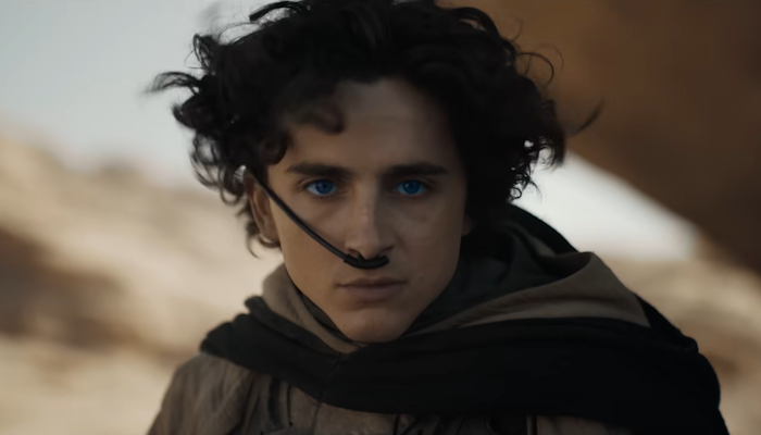 Dune, a man with blue eyes